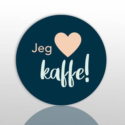 Glassunderlag  kaffe elsker