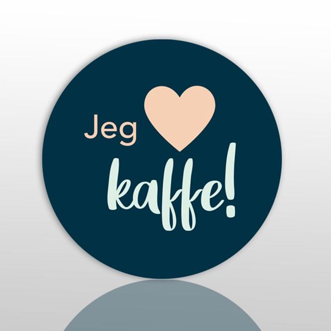 Hovedbilde Glassunderlag  kaffe elsker