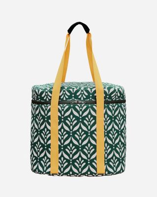 Kjølebag, mørk grønn, off white