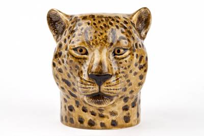 Leopard vase/blyantboks