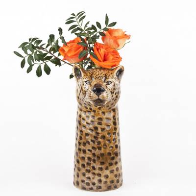 Leopard vase large