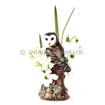 Barn Owl (perleugle)  Bud vase