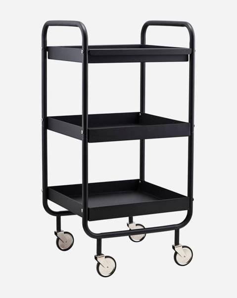 Serveringsvogn roll, svart