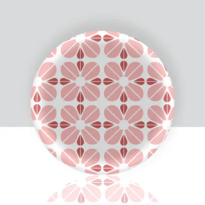 Minifat, mønster rosa