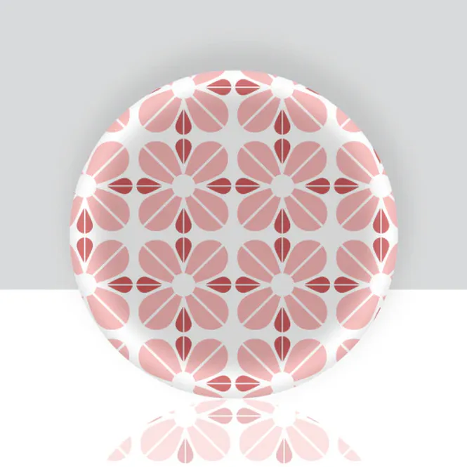 Hovedbilde Minifat, mønster rosa