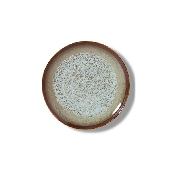 Desserttallerken 70s ceramics contrast (sett av 2)